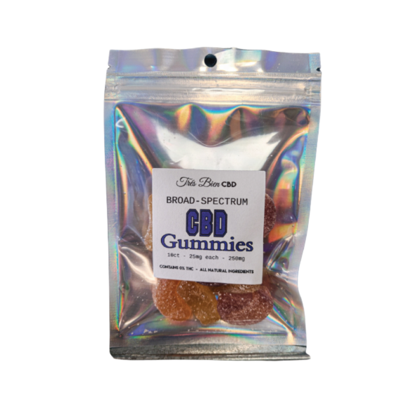 CBD Gummies 0% THC 25mg Each 10 Pack 250mg